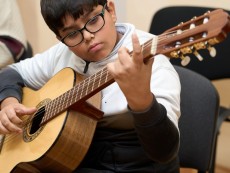 Guitar and Tambura Class led by Mr. Tsvetan Radkov
